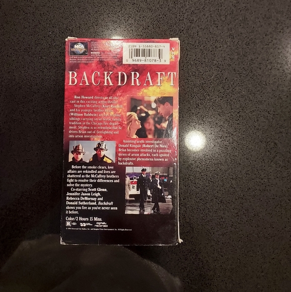 BACKDRAFT VHS MOVIE - Picture 3 of 3